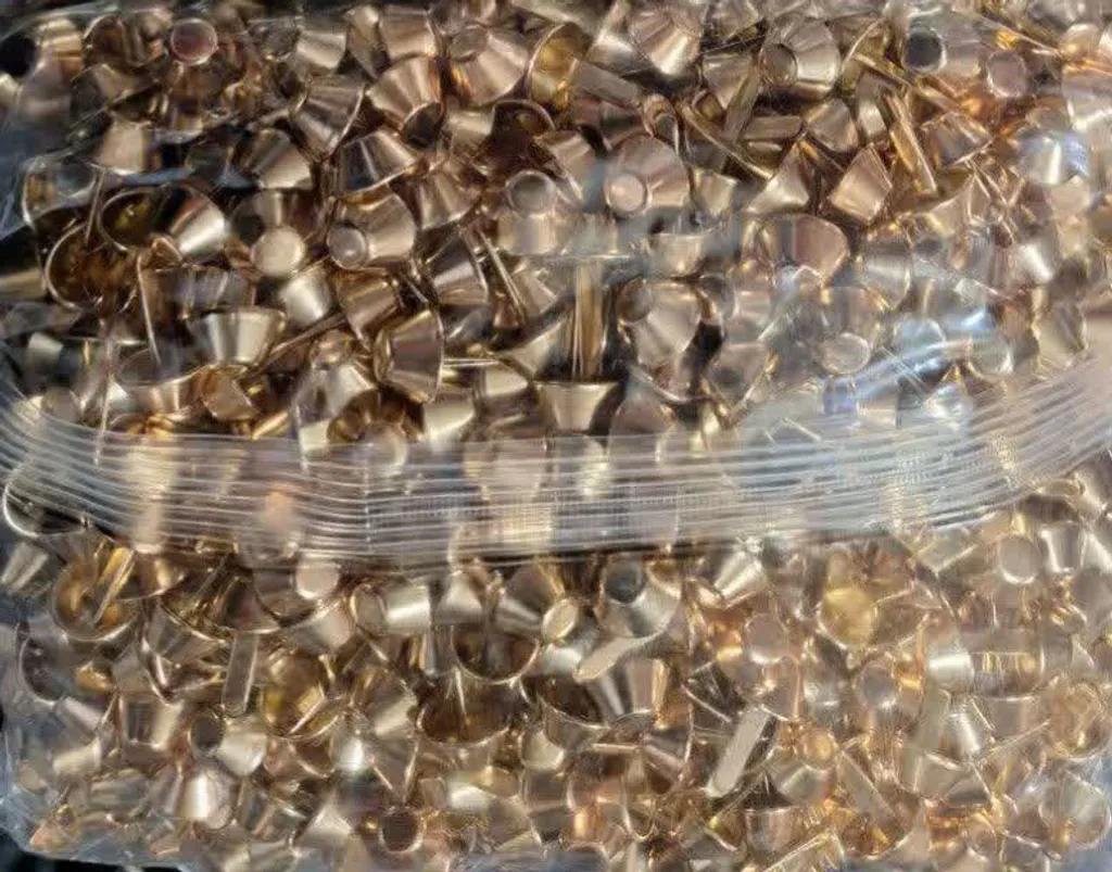 خرید استوک فلزی طلایی 